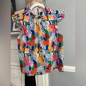 Emery Rose colorful sleeveless top size small